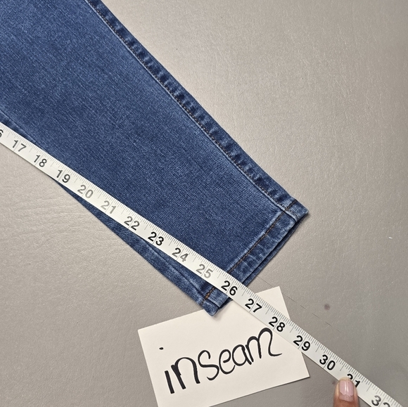 Simplyoung high rise cargo skinny ankle denim jeans women's plus size 14 - Picture 3 of 10